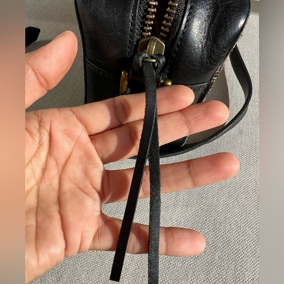 Madewell black leather crossbody purse cheetah 🐆 - Picture 7 of 15